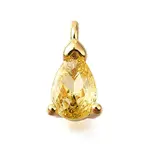 Brass Micro Pave Cubic Zirconia Pendants