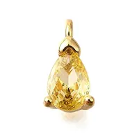 Brass Micro Pave Cubic Zirconia Pendants