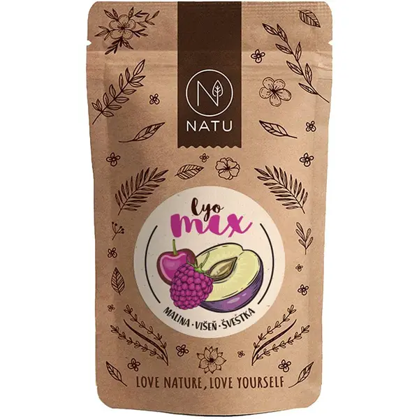 NATU Lyo mix malina & višeň mrazem sušené ovoce 35 g