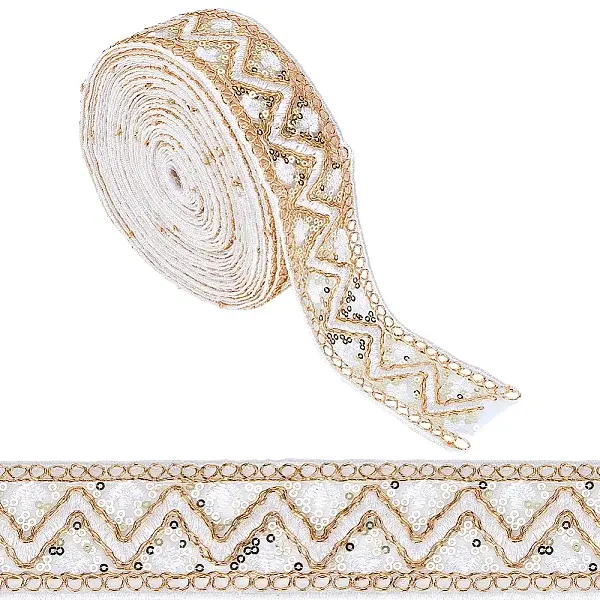 Sparkle Polyester Embroidery Ribbon