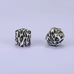 Colorful Pattern Printed Silicone Beads