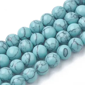 Synthetic Turquoise Beads Strands