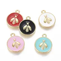 Golden Plated Brass Enamel Pendants