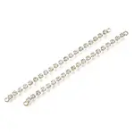 Brass Micro Cubic Zirconia Chain Links Connectors