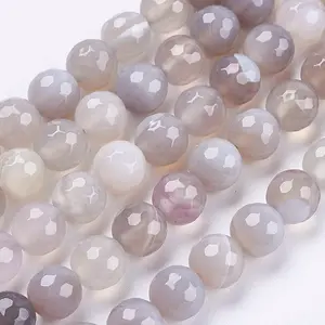 Natural Striped Agate/Banded Agate Beads Strands