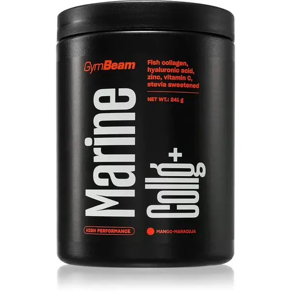 GymBeam Marine Collg+ kĺbová výživa príchuť Mango Maracuja 241 g