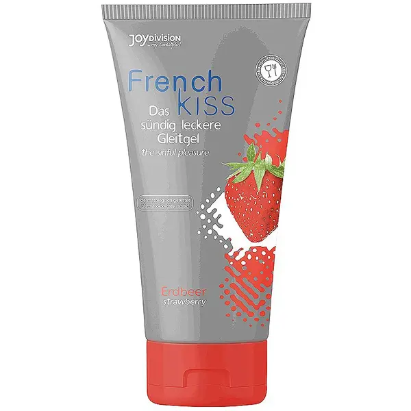 JoyDivision FrenchKiss Strawberry lubrikačný gél s príchuťou Strawberry 75 ml