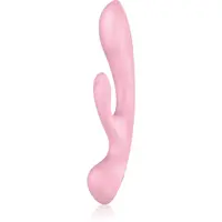 Satisfyer TRIPLE OH vibrátor so stimulátorom klitorisu Pink 23,5 cm