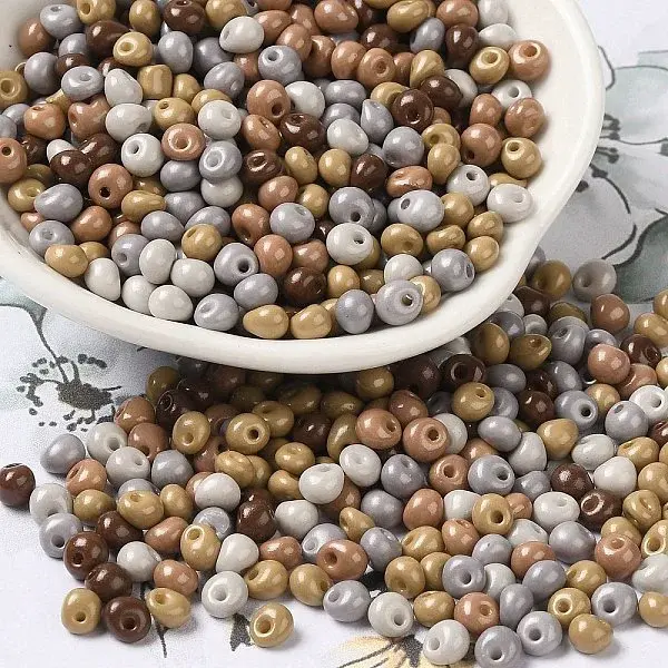 6/0 Opaque Baking Paint Glass Seed Beads