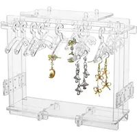 Assembled Transparent Acrylic Earring Display Stands