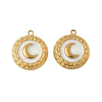 304 Stainless Steel Enamel Pendants