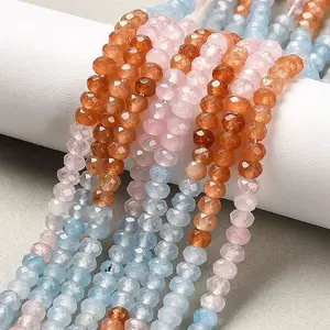 Natural White Jade Bead Strands