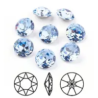 Pointed Back & Back Plated K9 Glass Rhinestone Cabochons