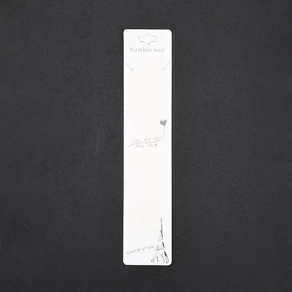 Paper Necklace Display Cards