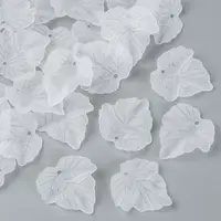Transparent Frosted Acrylic Leaf Pendants