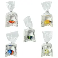 5Pcs 5 Colors Resin Pendants with Iron Jump Ring