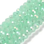 Baking Electroplate Glass Beads Strands