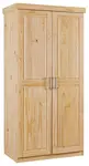 Dvoudveřová šatní skříň z masivu guliver - borovice