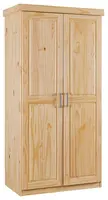 Dvoudveřová šatní skříň z masivu guliver - borovice