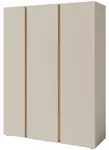 Třídveřová šatní skříň hailee - béžová/dub olejovaný
