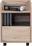 Kancelářský kontejner na kolečkách eliot - dub estana/šedá