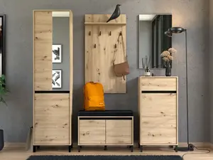 Předsíňová sestava april - dub, černá