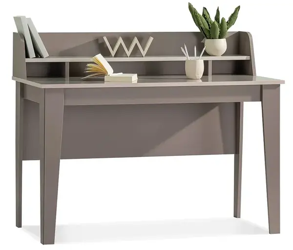 Studentský stůl renda - šedá/hnědá/béžová