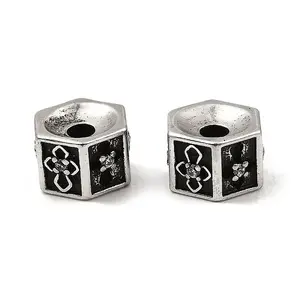 Brass Cubic Zirconia Beads