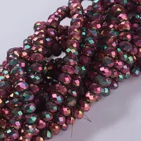 Electroplate Glass Beads Strands