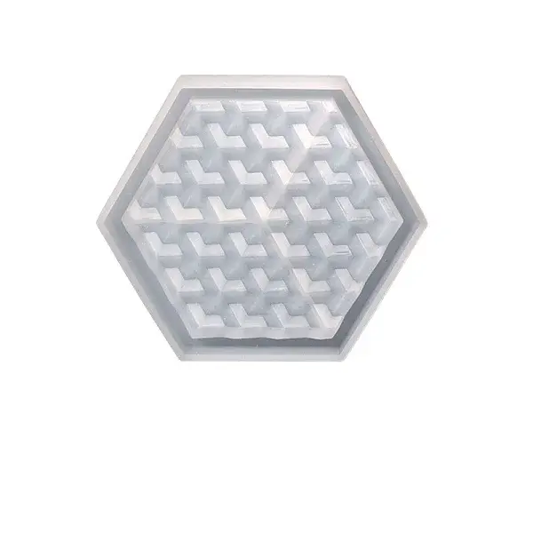 Hexagon Shape Cup Mat Food Grade Silicone Molds
