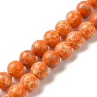 Synthetic Imperial Jasper Dyed Beads Strands