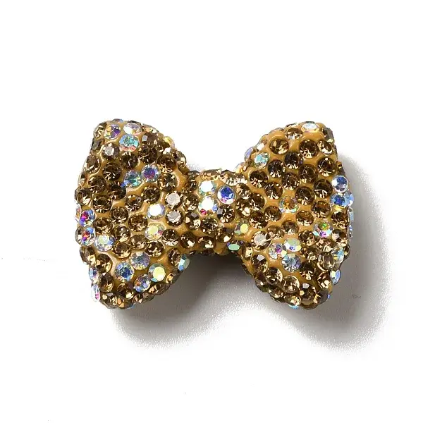 Polymer Clay Rhinestone Beads