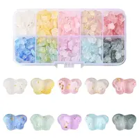 400Pcs 10 Colors Transparent Acrylic Beads