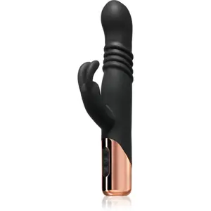 Rosy Gold Rabbit with Thrusting Function vibrátor se stimulátorem klitorisu 22.8 cm