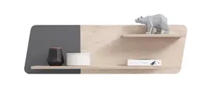 Závěsná police gama ii - dub/antracit