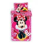Dětské povlečení minnie srdce 040b