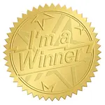 Self Adhesive Gold Foil Embossed Stickers