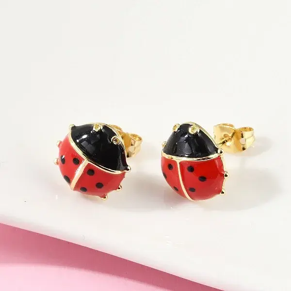 Brass Stud Earrings