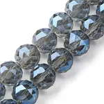 Transparent Electroplate Glass Beads Strands