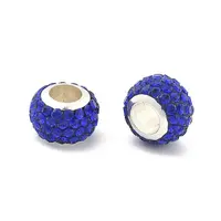 Rondelle Polymer Clay European Beads