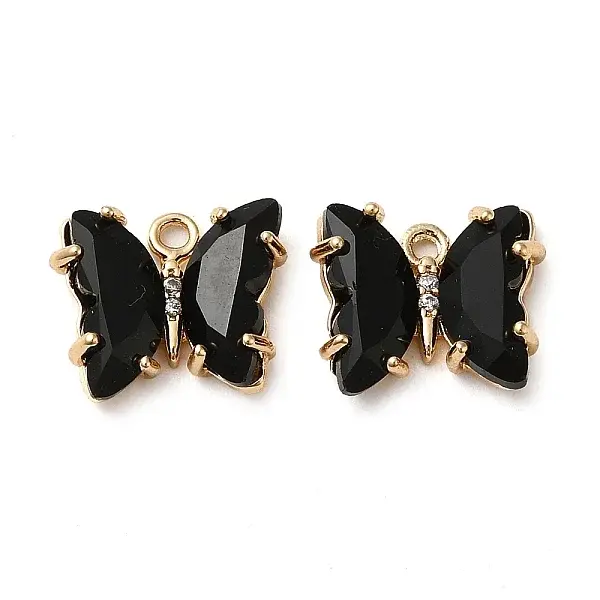 Brass with Glass Pendants