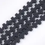 Spray Painted Non-magnetic Synthetic Hematite Beads Strands