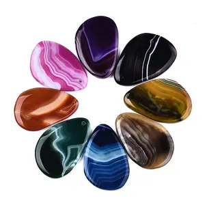 Dyed Natural Brazilian Agate Big Pendants