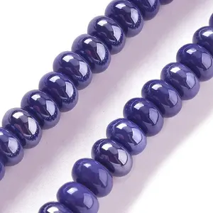 Glazed Porcelain Rondelle Beads