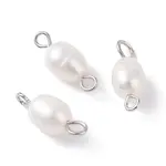 Natural Cultured Freshwater Pearl Bead Links Connectors