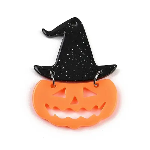 Halloween Theme Opaque Acrylic Pendants
