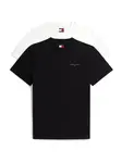 Tommy Jeans Tričko  čierna / biela
