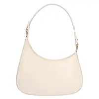 Menšia dámska kožená kabelka Italia Renata - krémová
