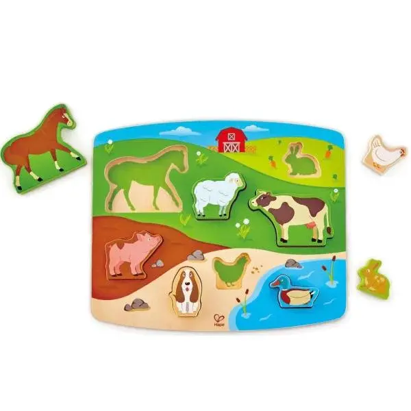 Dřevěné 3D puzzle Farma HAPE