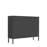 MID.YOU KOMODA, antracitová, 105,5/86/33 cm